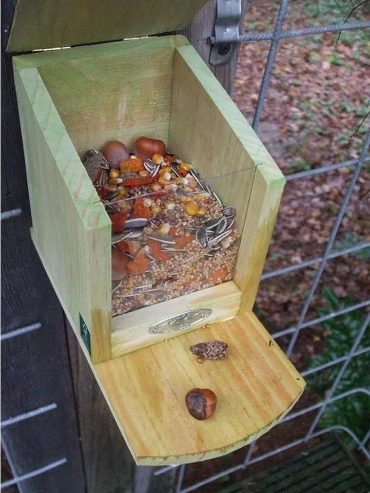 Deko-Impression Futterspender Eichhörnchen Futterhaus Futterautomat Futterstelle – Produktbild 3 von 3