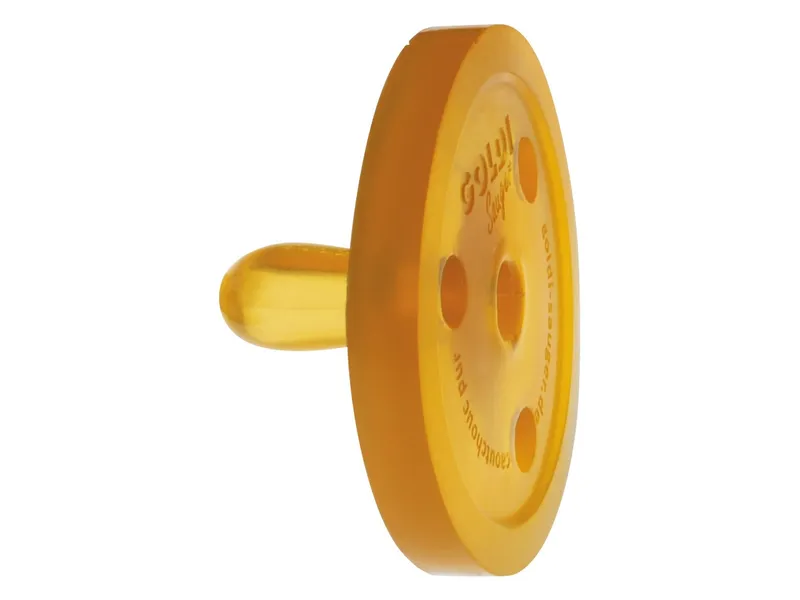Goldi Goldi Beruhigungssauger, Naturkautschuk Schnuller, oval XS, 2er-Set 2 Stück, ab 0 Monaten, Natur, – Produktbild 3 von 4