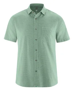 HempAge Hempage Herren vegan Kurzarm Shirt In Menta Grün – Produktbild 1 von 1