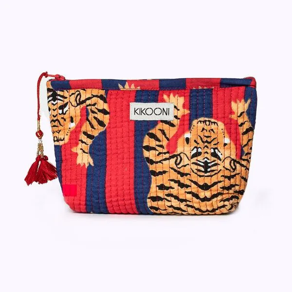 KIKOONI KIKOONI Geldbörsen | kleine Taschen | Passtasche "Mini Traveler", Poppy tiger diva, – Produktbild 1 von 4