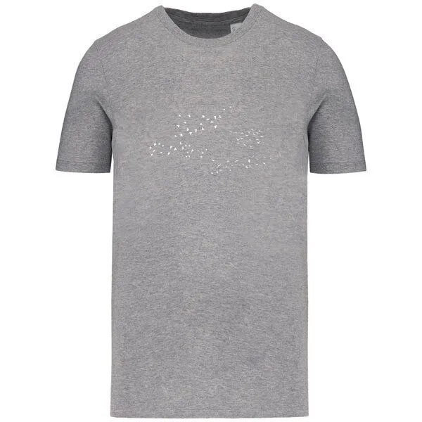 Greenspired Greenspired Basic Bio T-Shirt Skybirds Nr. 4 ( 155g/m²) XXS - 5 XL, Meliertes grau, – Produktbild 1 von 1