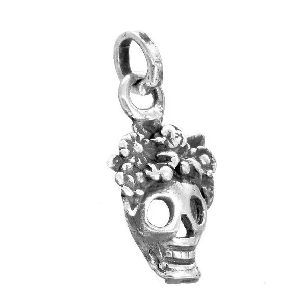 pakilia pakilia Silber Kette Totenkopf Fair-Trade und handmade – Produktbild 3 von 3