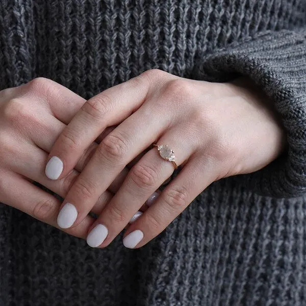 Eppi Eppi Goldener Ring mit einem Salt and Pepper Diamanten Agathe – Produktbild 4 von 4