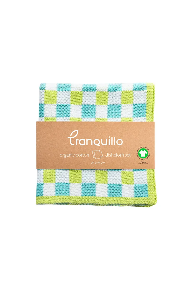 Tranquillo Abwaschtuch CHECK - grün – Produktbild 1 von 2