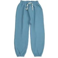 Walkiddy Kinder Baggy Hose GOTS zertifiziert, 95% Bio-Baumwolle, blau, weich, elastisch, bequemer Bund – Walkiddy – Produktbild 1 von 1