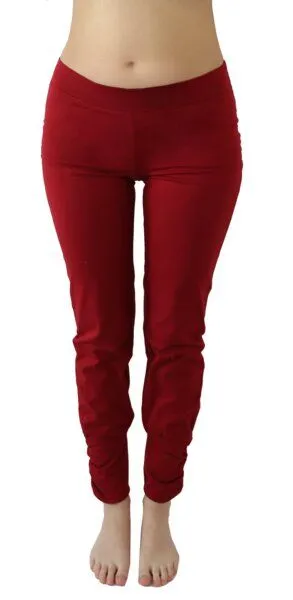Leela Cotton Leela Cotton Damen Yogahose 6 Farben Bio-Baumwolle 4415, Rot, – Produktbild 2 von 3