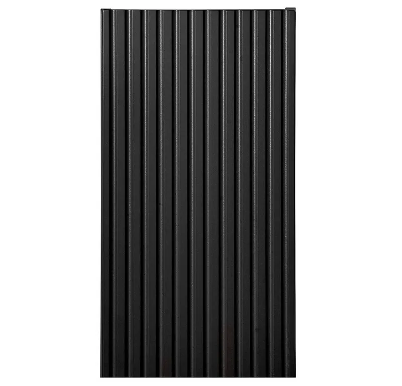 Lomadox Hängeschrank NEWPORT-56-BLACK 30cm Badschrank 1-türig schwarz gerillt grifflos, Schwarz, – Produktbild 3 von 5