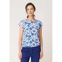 LANA Organic LANA Organic Blumenshirt aus Bio Baumwolle, Modell Leda, Delia olympian blue, – Produktbild 1 von 1