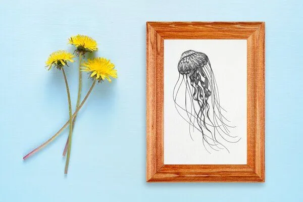 LIGARTI Kunstdruck »Tiefseequalle« von LIGARTI | A4, A3 oder A2 | Wandbild | Poster | Kunst – Produktbild 3 von 4
