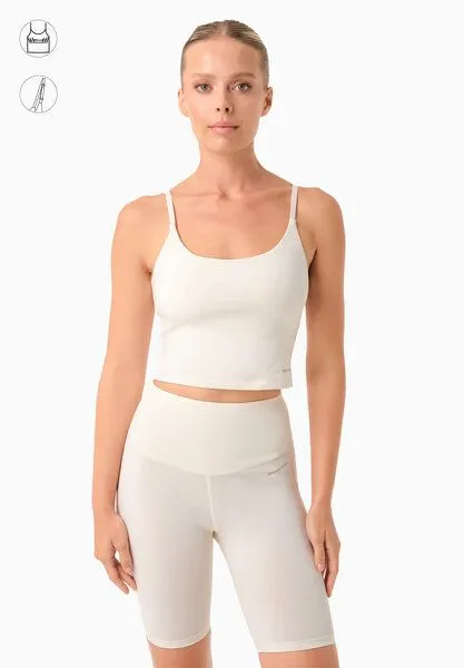ORGANICATION ORGANICATION TARRA | Crop-Top aus Bio-Baumwolle, Off white, – Produktbild 1 von 4