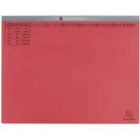 Exacompta 25 Exacompta Hängehefter "Exaflex Premium", mit 1 Abheftvor. für Linksheftung, rot – Produktbild 1 von 1