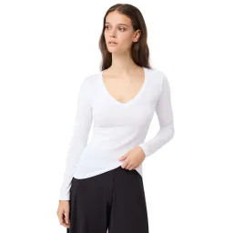 mandala Langärmliges, tailliertes V-Ausschnitt-T-Shirt für Damen Mandala – Produktbild 1 von 1