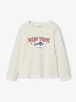 Vertbaudet Langarmshirt NEW YORK Mädchen – Produktbild 1 von 1