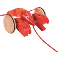 Goki goki Nachziehtier "Hummer Rüdiger" aus Massivholz 27 x 18 x 9 cm, Rot, – Produktbild 1 von 1