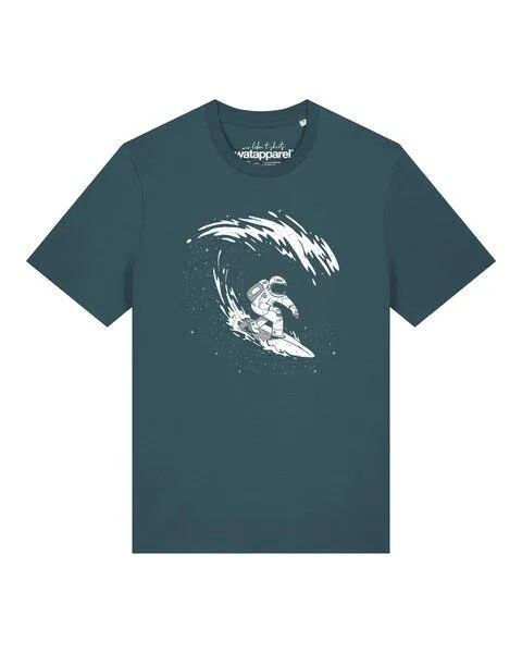 watapparel watapparel T-Shirt Unisex Surfing Spaceman, Stargazer, – Produktbild 5 von 5