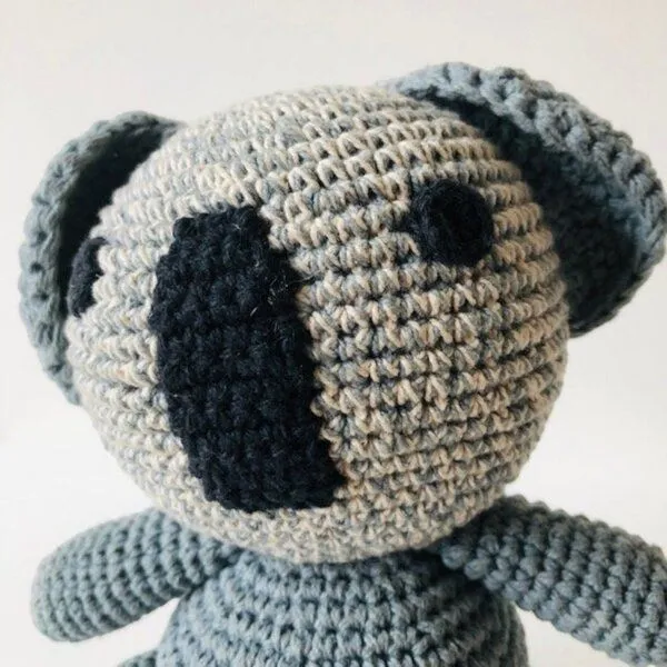 Luna-Leena Luna-Leena Koala Kuscheltier – handgehäkelt aus Bio-Baumwolle – Produktbild 2 von 3