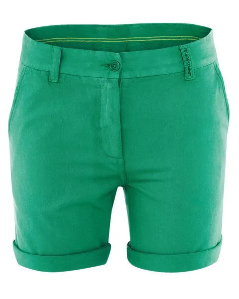 HempAge HempAge Damen Shorts Hanf/Biobaumwolle, Smaragd (grün), – Produktbild 1 von 3