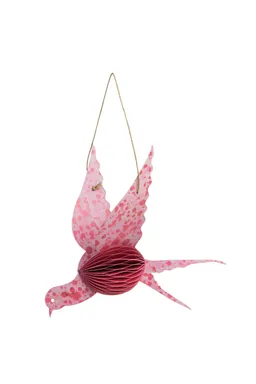 Tranquillo Papieranhänger PINK BIRD - rosa – Produktbild 1 von 1