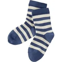 grödo Kinder Ringelsocken denim-ecru Gr.5-6, Blau, mehrfarbig, – Produktbild 1 von 1