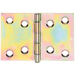 Alberts ALBERTS Scharnier, galv. gelb verzinkt, LxB 50x74 mm – Produktbild 1 von 1