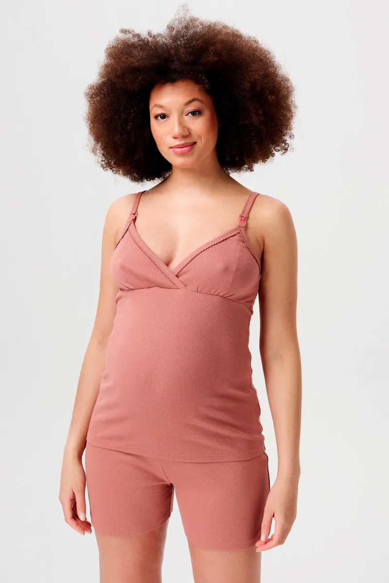 Noppies Maternity Schlafshort Jada, Rosa, – Produktbild 1 von 3
