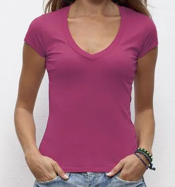 University of Soul University of Soul Damen T-Shirt aus Bio-Baumwolle "Georgina", Himberre, – Produktbild 1 von 1