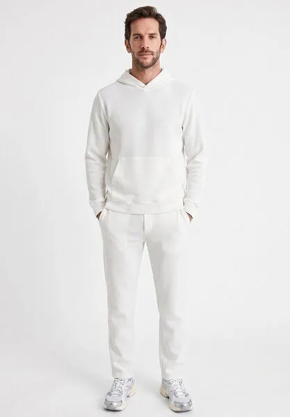 ORGANICATION ORGANICATION POZZAN | Waffel Jogginghose aus Bio-Baumwolle & recyceltem Polyester, White, – Produktbild 1 von 5