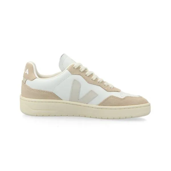 Veja Veja Sneaker Unisex - Aegean Project V-90 Made in Portugal, Extra white/pierre/almond(weiß), – Produktbild 3 von 4