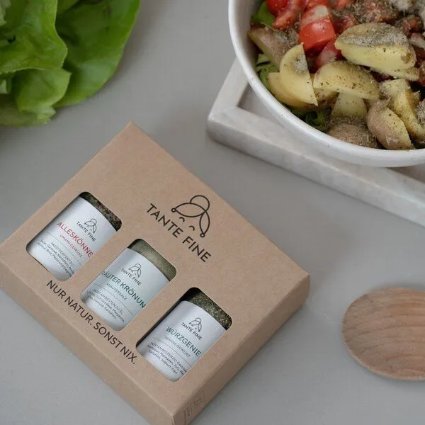 Tante Fine Tante Fine Bio Gewürze Set FINES WÜRZHELDEN * Gewürztrio für fast alle Gerichte – Produktbild 3 von 4