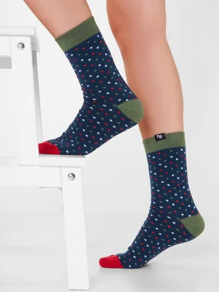 Natural Vibes Natural Vibes Bunte Socken Bio GOTS | Herren Damen Socken | Dots, Dots (bunte), – Produktbild 2 von 3