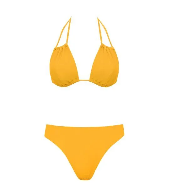 Anekdot Anekdot Bikini Set Low Versatile Top + Skyline Slim Slip, Yellow, – Produktbild 1 von 2