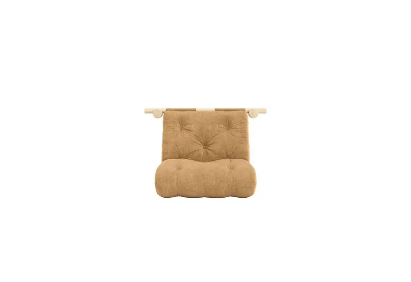 Karup Design Schlafsofa Hooked Sofa Bed / Sleeper Chair – Sitz- oder Schlafplatz, platzsparend, Futonmatratze inkl. Halterungsset aus FSC®-zertifiziertem Massivholz, Braun, – Produktbild 1 von 5