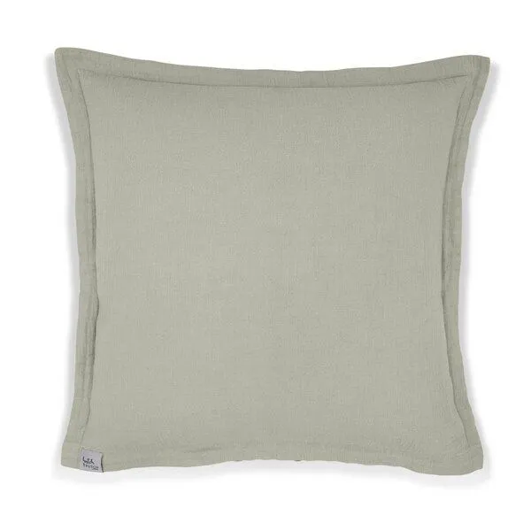Hutch&Putch Hutch&Putch Musselin Kissenbezug Adela aus 100 % Bio-Musselin, Sage, – Produktbild 1 von 2