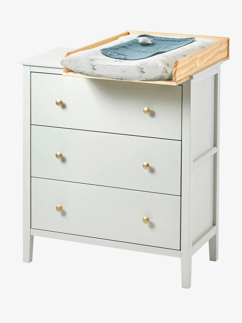 Vertbaudet Kommode PARISIENNE Tiefe 42cm Kinderzimmer, Aqua, – Produktbild 2 von 4