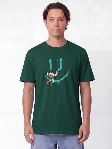 watapparel watapparel T-Shirt Unisex Graffiti Astronaut, Glazed green, – Produktbild 2 von 2