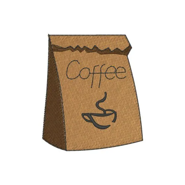 Coffee Fashion Coffee Fashion Coffee Bag | Besticktes Organic Bio Baumwoll T-Shirt, Matt blau, – Produktbild 1 von 4