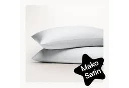 Seralino Kissenbezüge Mako Satin Kissenbezug (100% Bio Baumwolle) weich, hautfreundlich, (2 Stück), Fairtrade/ GOTS zertifizierte uni Kissenhülle mit Reißverschluss – Produktbild 1 von 1