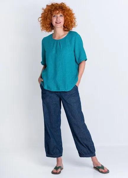 Heidekönigin Heidekönigin Jeans Pumphose, Blau (denim), – Produktbild 1 von 4