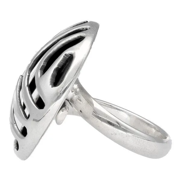 pakilia pakilia Silber Ring Streifen Fair-Trade und handmade – Produktbild 2 von 4