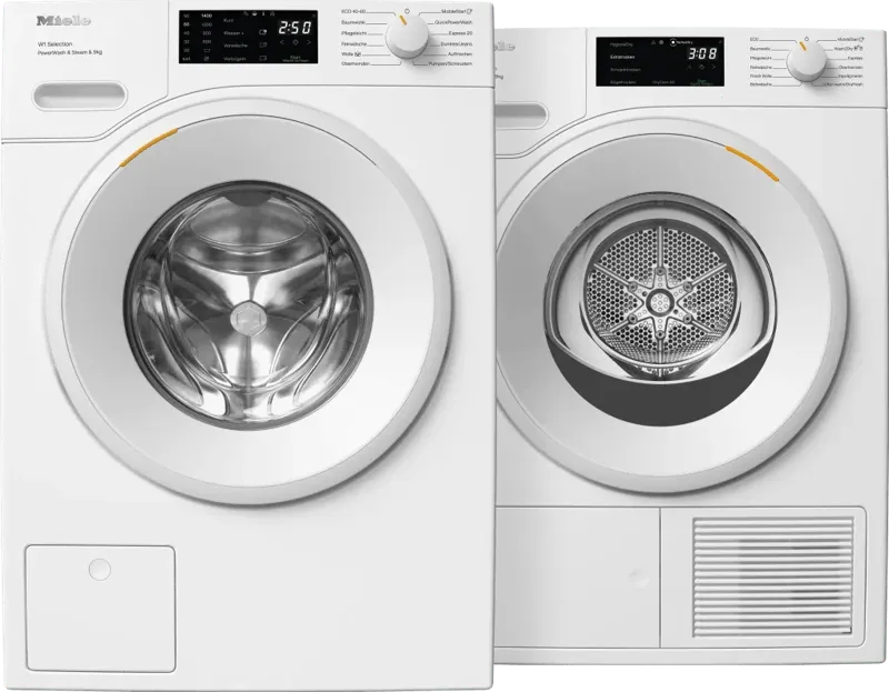 Miele Miele WSD 383 WCS + Miele TSD 643 WP, Weiß, – Produktbild 1 von 1