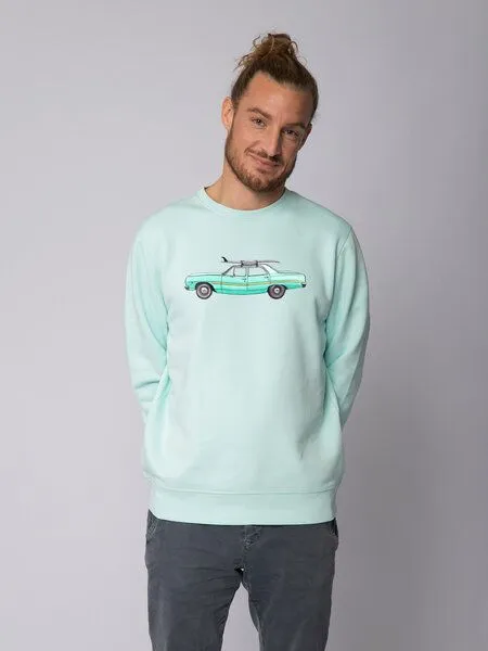 watapparel watapparel Sweatshirt Unisex Surf Car, Caribbean blue, – Produktbild 2 von 4