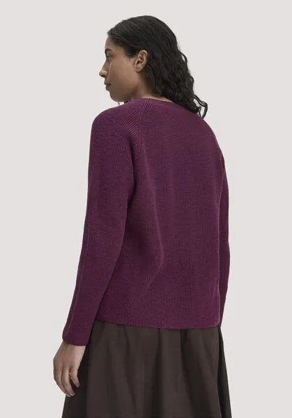 hessnatur hessnatur Pullover Relaxed aus reiner Bio-Baumwolle, Fuchsia, – Produktbild 2 von 4