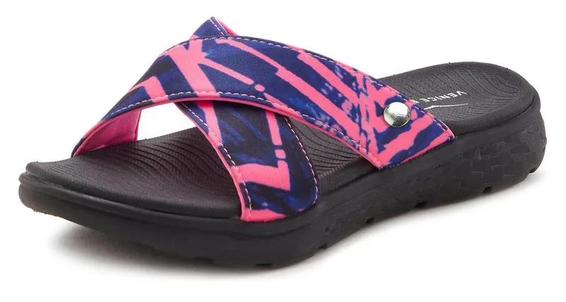 VENICE BEACH VENICE BEACH Sandale, Badeschuh, Sommerschuhe, Badelatsche, Flip Flop, Badeschlappe Badepantolette mit wasserabweisender und leichter Sohle VEGAN, Schwarz, – Produktbild 4 von 5