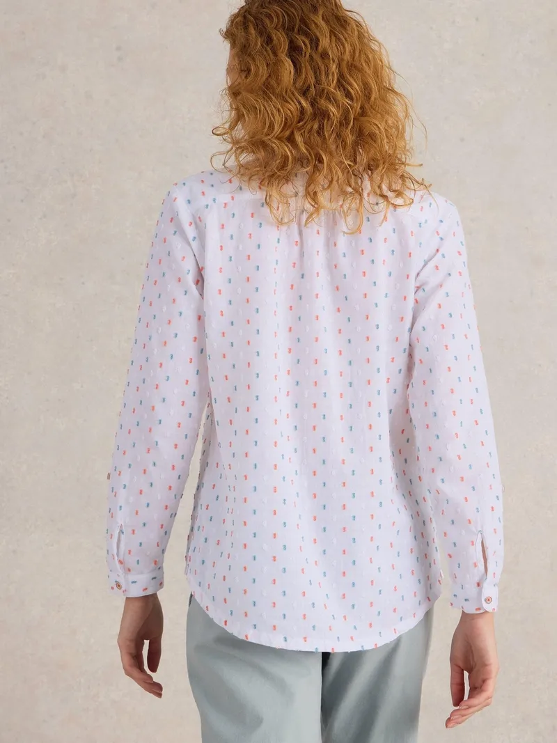 White Stuff Bluse Sophie aus Bio-Baumwolle - 34, Elfenbein multi, – Produktbild 4 von 4