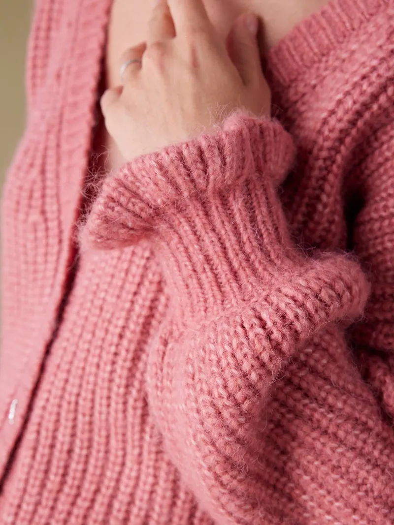 Envie De Fraise Pullover für die Stillzeit ENVIE DE FRAISE aus Wollmix, Rosenholz, – Produktbild 4 von 4