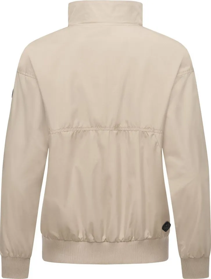 ragwear ragwear Outdoorjacke Goona stylische, wasserdichte Übergangsjacke mit hohem Kragen, Braun, – Produktbild 4 von 4
