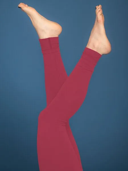 nice to meet me nice to meet me Essential Legging . Biobaumwolle, Flamingo pink, – Produktbild 1 von 3