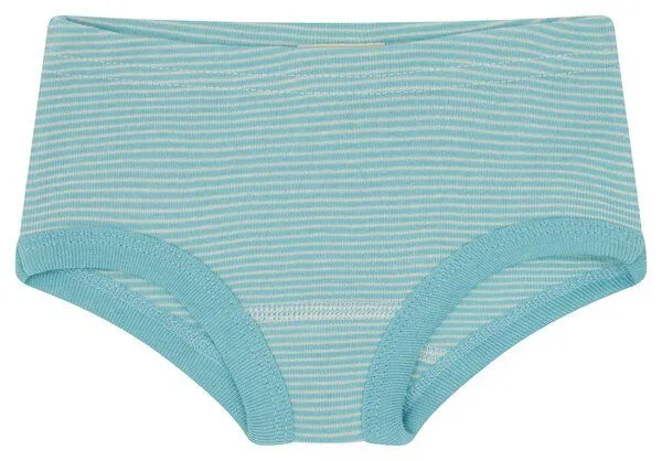 loud + proud loud + proud Babys & Kinder Doppelpack Pantys aus Feinrippp, GOTS-zertifiziert, Lagoon(blau), – Produktbild 1 von 2