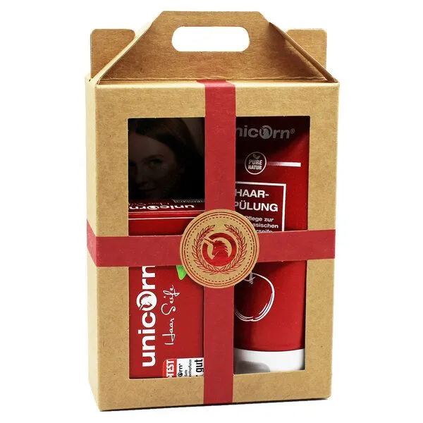 Unicorn Geschenk-Set unicorn® Haarseife + Spülung, Rot, – Produktbild 1 von 4
