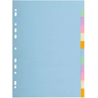 Exacompta 25 Exacompta Register "Forever", 12 Taben neutral, 170 g/m², DIN A4, pastell sortiert – Produktbild 1 von 1